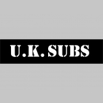 U.K. Subs  čierne teplákové kraťasy s tlačeným logom